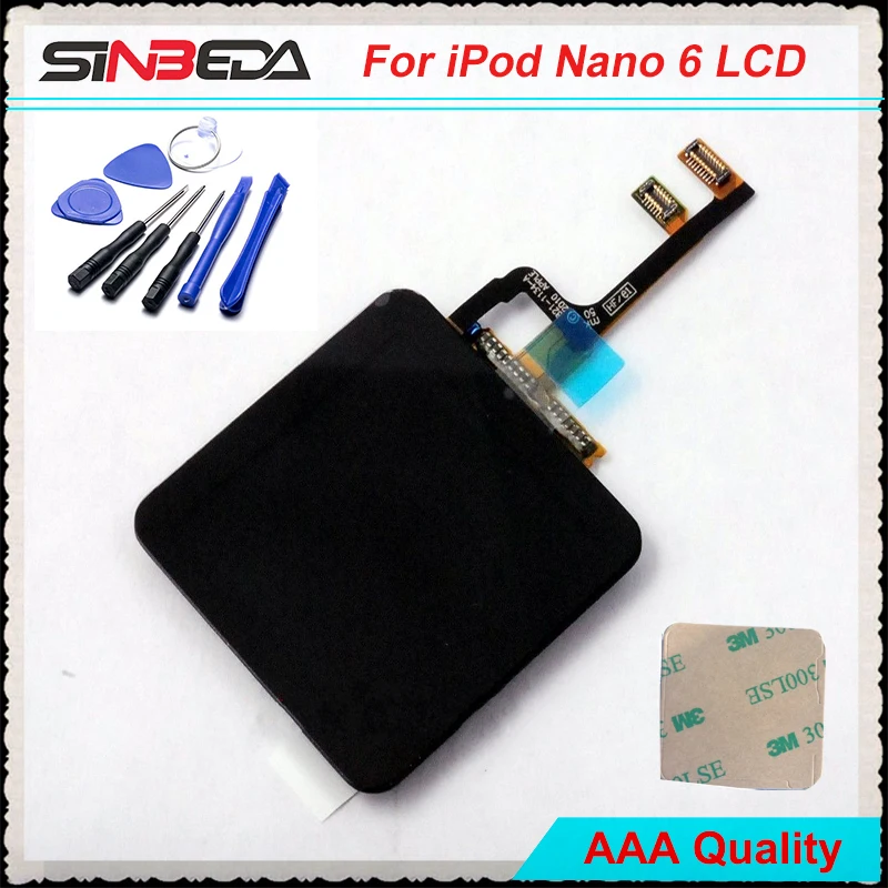 Sinbeda New Stock LCD Display For iPod Nano 6 6th 6G LCD Screen Display + Touch Screen Digitizer Assembly + Adhesive Black
Sinbeda New Stock LCD Display For iPod Nano 6 6th 6G LCD Screen Display + Touch Screen Digitizer Assembly + Adhesive Black