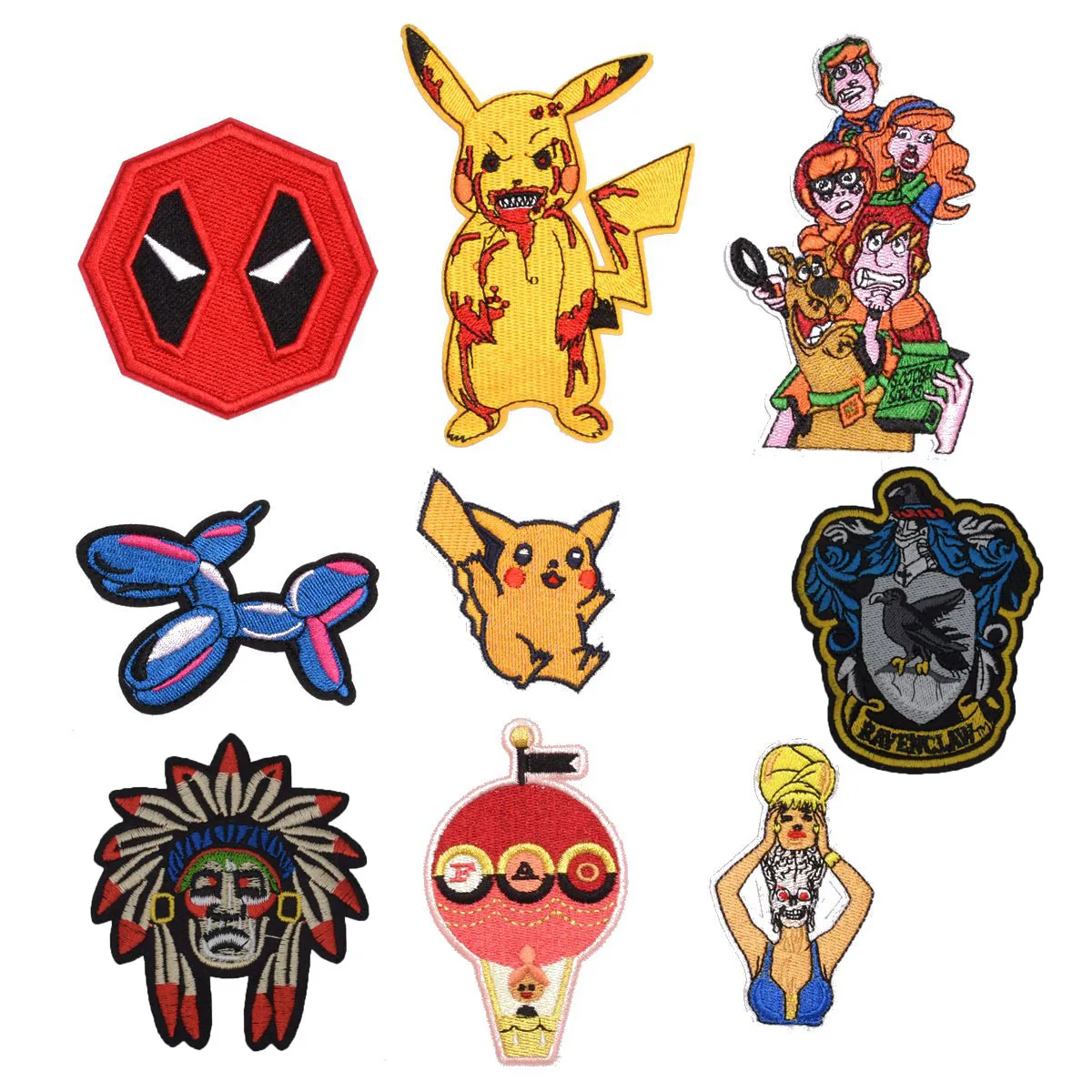 Harry Potter Pikachu Pokemon Deadpool Indian Dead Pool Marvel Comics Embroidered Emblem Punk Rockabilly Applique Iron On Patch
Harry Potter Pikachu Pokemon Deadpool Indian Dead Pool Marvel Comics Embroidered Emblem Punk Rockabilly Applique Iron On Patch