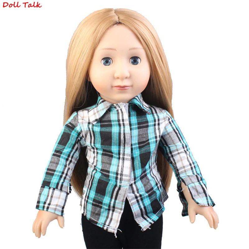 Doll Talk 1 PCS Doll Fashion Outfit Lattice Shirt Fit 18 Inch 43cm Doll Youthful and beautiful Clothes For BJD Russian Doll
Doll Talk 1 PCS Doll Fashion Outfit Lattice Shirt Fit 18 Inch 43cm Doll Youthful and beautiful Clothes For BJD Russian Doll
