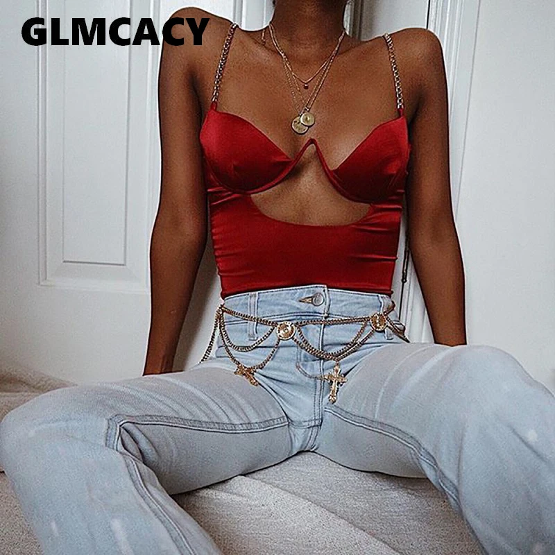 Women Satin Bodysuit Cut Out Gold Chain Fashion Sexy Bodysuits Elegant Sexy Party Club Bodysuit Teddy Solid Rompers
Women Satin Bodysuit Cut Out Gold Chain Fashion Sexy Bodysuits Elegant Sexy Party Club Bodysuit Teddy Solid Rompers