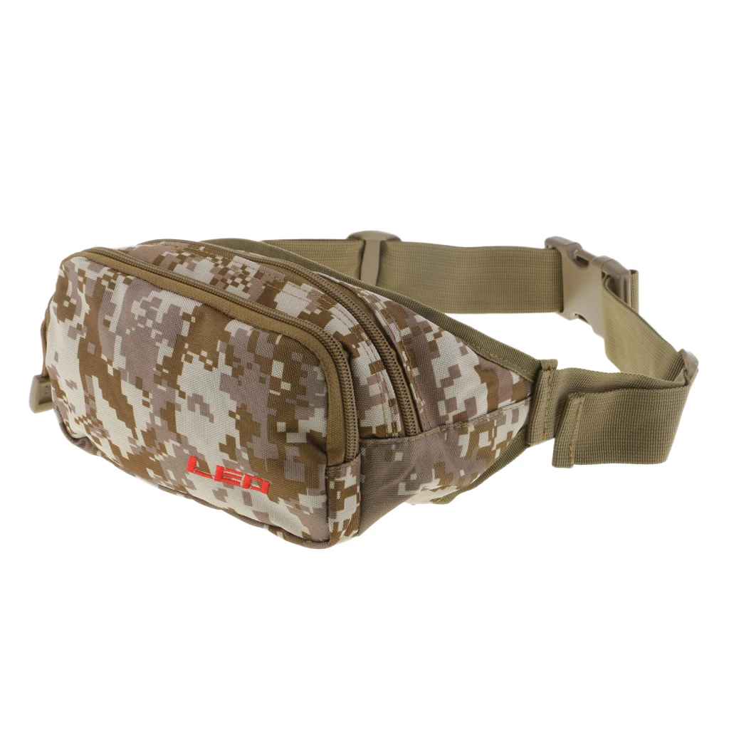 Fishing Bag Portable Outdoor Fishing Tackle Bags Multiple Waist Bag Fanny Pack for Daily Life Cycling Camping Hiking Hunting