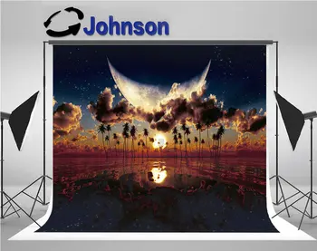 sea ocean Big Moon Yellow Sunset Tropical Stars background Vinyl cloth High quality Computer print wall photo backdrop 
sea ocean Big Moon Yellow Sunset Tropical Stars background Vinyl cloth High quality Computer print wall photo backdrop