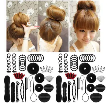 40Pcs/Set Women DIY Hair Styling Accessories Kit Magic Donut Bun Maker Hairpins Ties Fast Twist Modelling Hairdress Braid Tools
40Pcs/Set Women DIY Hair Styling Accessories Kit Magic Donut Bun Maker Hairpins Ties Fast Twist Modelling Hairdress Braid Tools