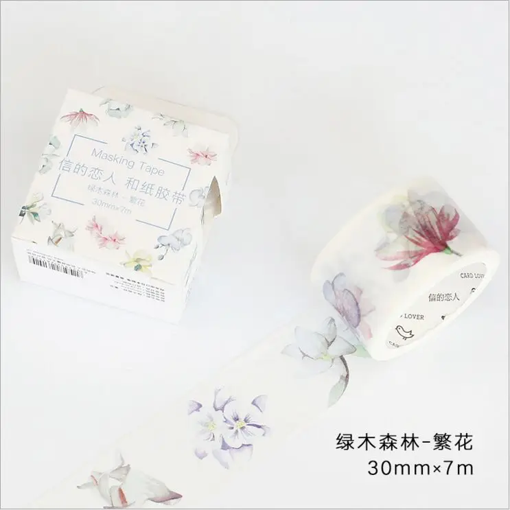 30mm Wide Flourishing Flowers Green Plants Forest Life Decoration Washi Tape DIY Planner Diary Scrapbook Sticker Masking Tape
30mm Wide Flourishing Flowers Green Plants Forest Life Decoration Washi Tape DIY Planner Diary Scrapbook Sticker Masking Tape