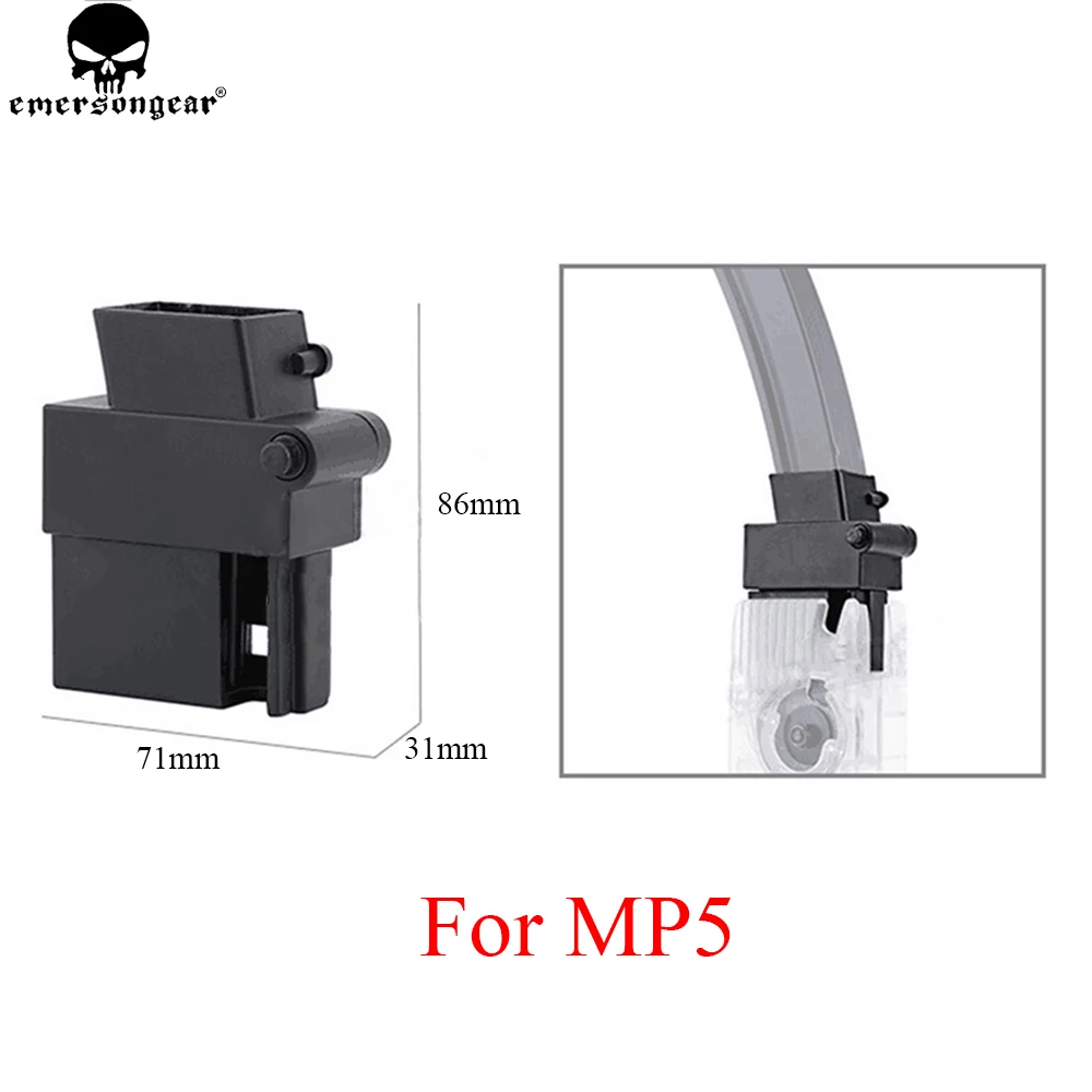 EMERSONGEAR MP5 Adapter for speedloader Airsoft Gun Magazine Converter Hunting Accessories Combat Equipment BD7487M
EMERSONGEAR MP5 Adapter for speedloader Airsoft Gun Magazine Converter Hunting Accessories Combat Equipment BD7487M