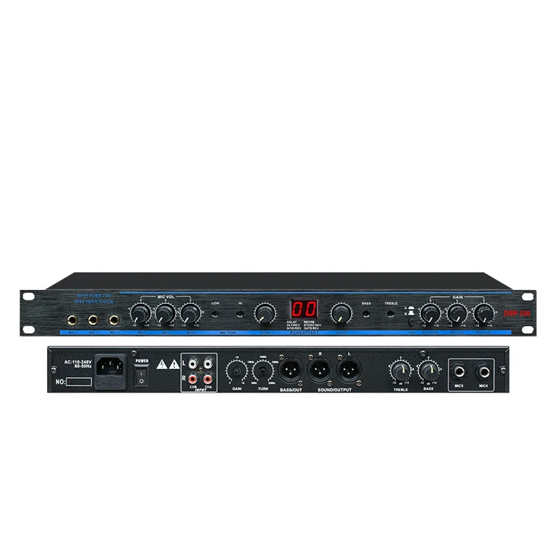 DSP Professional Power Karaoke-designed Preamp With 99 Digital Reverb Effects Adjustment Loudspeaker Without Noise for Stage
DSP Professional Power Karaoke-designed Preamp With 99 Digital Reverb Effects Adjustment Loudspeaker Without Noise for Stage
