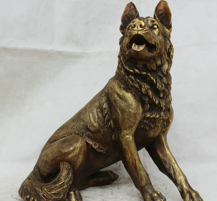 USPS to USA S2151 Chinese Copper Brass Office Deco Lifelike Seat Dog Wolf Statue Scupture B0401
USPS to USA S2151 Chinese Copper Brass Office Deco Lifelike Seat Dog Wolf Statue Scupture B0401