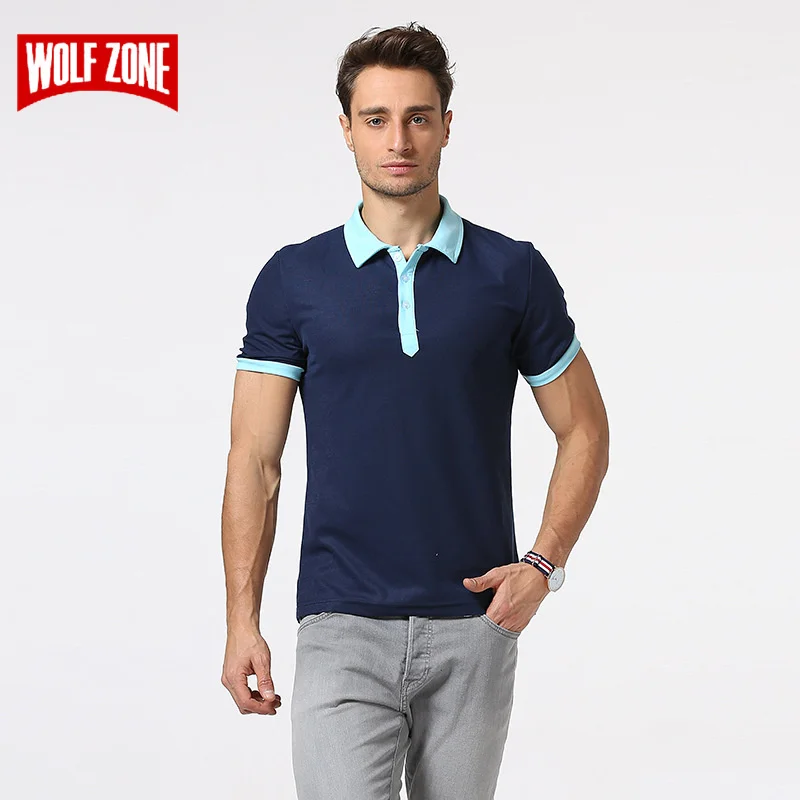 WOLF ZONE Brand Summer Fashion Polo Shirt Men Breathable Business Casual Cotton Mens Short Sleeve Solid Polo Shirts Clothing
WOLF ZONE Brand Summer Fashion Polo Shirt Men Breathable Business Casual Cotton Mens Short Sleeve Solid Polo Shirts Clothing