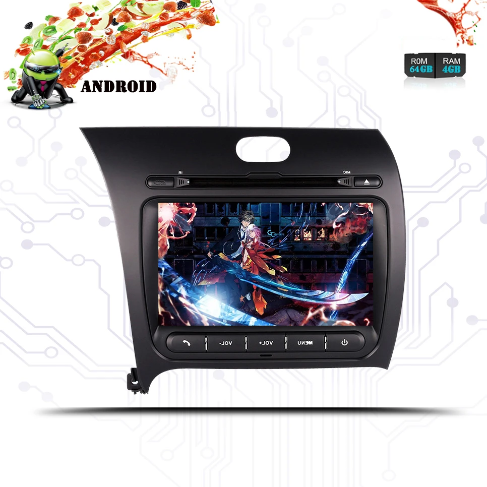 8'' HD 1024*600 car gps multimedia Screen dvd video player pc tablet tape unit For Kia Cerato K3 Forte 2013+ Steer wheel control
8'' HD 1024*600 car gps multimedia Screen dvd video player pc tablet tape unit For Kia Cerato K3 Forte 2013+ Steer wheel control