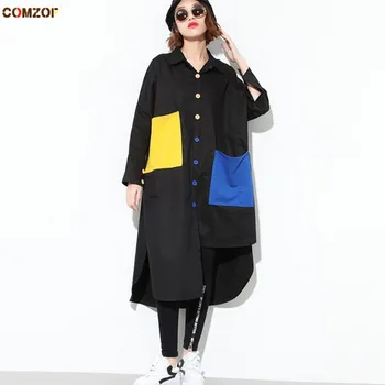 2019 Spring summer black white women punk oversize long shirt asymmetric hem design blouse ladies hip hop plus size blusas tops
2019 Spring summer black white women punk oversize long shirt asymmetric hem design blouse ladies hip hop plus size blusas tops