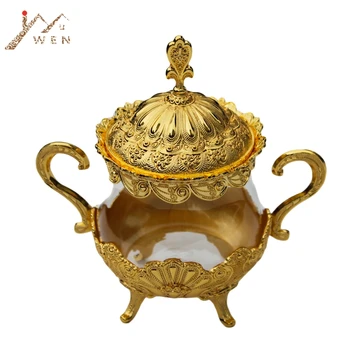 Unique European Style Gold/ Silver Finish Metal & Glass Salt/Sugar/Tea/Coffee Jars, High Quality Tableware Dinnerware Home Decor
Unique European Style Gold/ Silver Finish Metal & Glass Salt/Sugar/Tea/Coffee Jars, High Quality Tableware Dinnerware Home Decor