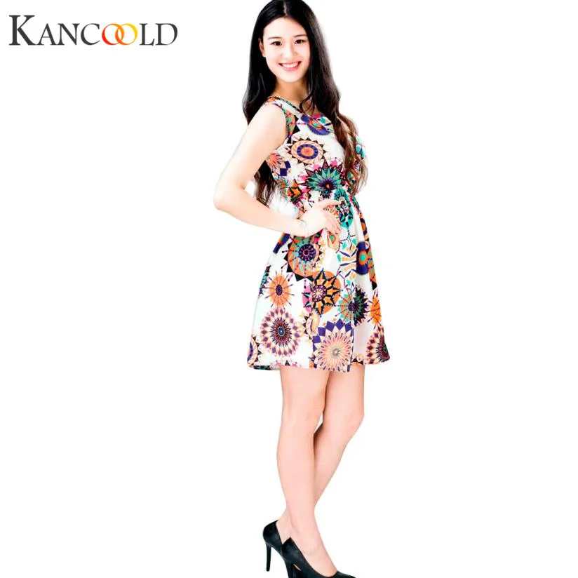 KANCOOLD women's dress Sleeveless vestidos Sunflower summer dresses 2018 Print Lady Casual Beach Mini Dress jan22
KANCOOLD women's dress Sleeveless vestidos Sunflower summer dresses 2018 Print Lady Casual Beach Mini Dress jan22