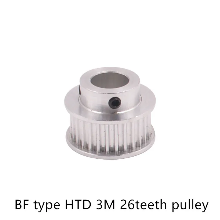BF type 26 teeth 3M Timing Pulley Bore 12mm for HTD belt used in linear pulley 26Teeth 26T
BF type 26 teeth 3M Timing Pulley Bore 12mm for HTD belt used in linear pulley 26Teeth 26T