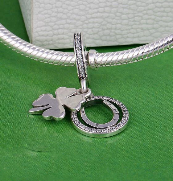 Lucky Day pendant Charm 925 Sterling Silver Four-leaf Clover Horseshoe Dangle Beads For Jewelry Making Mother's Day Gift
Lucky Day pendant Charm 925 Sterling Silver Four-leaf Clover Horseshoe Dangle Beads For Jewelry Making Mother's Day Gift
