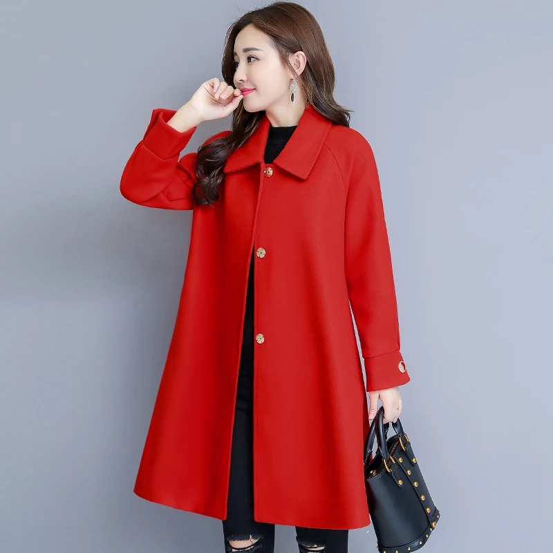 2021 New Long Temperament Woolen Coat Spring Solid Loose Woolen Jacket Coat Korean Fashion Autumn Winter Wool Woolen Coat Female
2021 New Long Temperament Woolen Coat Spring Solid Loose Woolen Jacket Coat Korean Fashion Autumn Winter Wool Woolen Coat Female