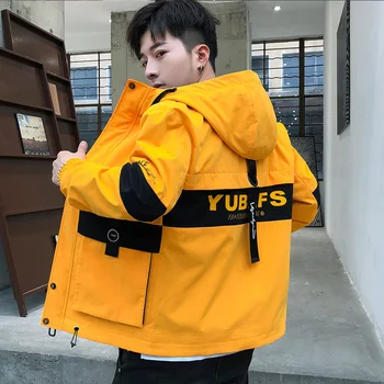 Japanese Cargo Jackets Men Streetwear Spring Autumn Hooded Mens Jacket Loose Punk Rave Hip Hop Street Wear Zipper Coat Men 5J96
Japanese Cargo Jackets Men Streetwear Spring Autumn Hooded Mens Jacket Loose Punk Rave Hip Hop Street Wear Zipper Coat Men 5J96