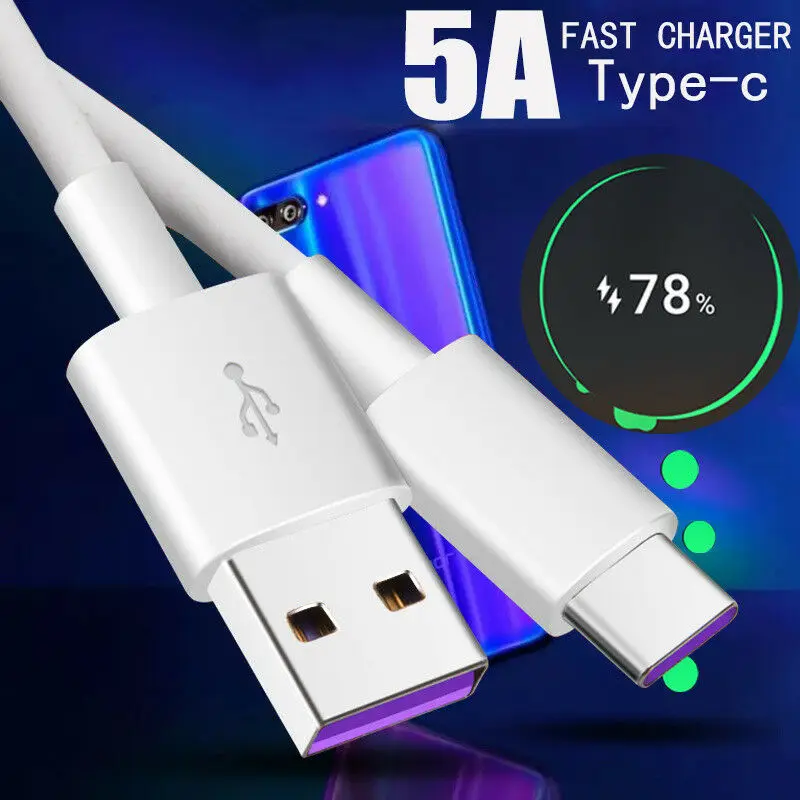 Super Charger Cable 5A For Huawei P20 / Lite / Pro Type C USB C Sync Charger Charging Cable For huawei MATE 9 10 20 Pro P9 P10
Super Charger Cable 5A For Huawei P20 / Lite / Pro Type C USB C Sync Charger Charging Cable For huawei MATE 9 10 20 Pro P9 P10