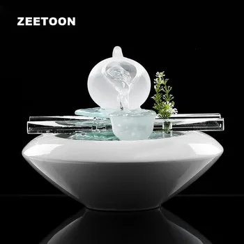 Glass Vase Crystal Ball Teapot Water Fountain Ceramic Flower Pot Air Humidifier Desktop Feng Shui Ornaments Lucky LED Home Decor
Glass Vase Crystal Ball Teapot Water Fountain Ceramic Flower Pot Air Humidifier Desktop Feng Shui Ornaments Lucky LED Home Decor