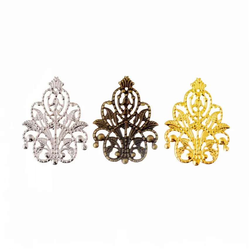 20Pcs Bronze/Copper/Gold/Silver Filigree Wraps Flower Connectors Metal Crafts Gift Decoration DIY Findings 4.8x3.5cm
20Pcs Bronze/Copper/Gold/Silver Filigree Wraps Flower Connectors Metal Crafts Gift Decoration DIY Findings 4.8x3.5cm