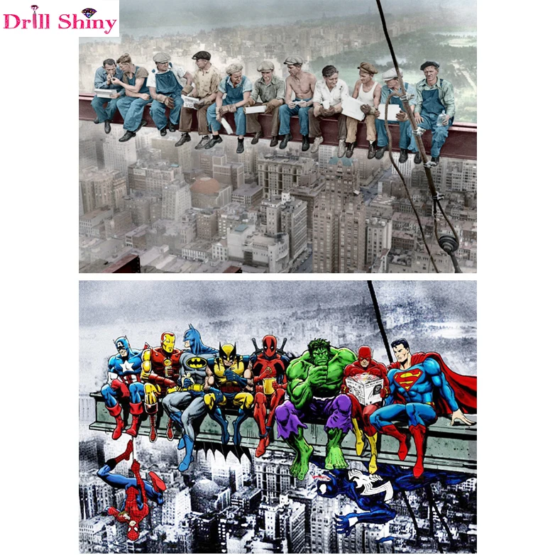 Diy Diamond Painting cross stitch square Deadpool Hulk Batman Justice League Superhero Anime breakfast in new york Wall painting
Diy Diamond Painting cross stitch square Deadpool Hulk Batman Justice League Superhero Anime breakfast in new york Wall painting