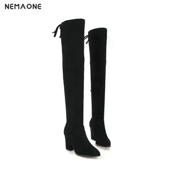 NEMAONE New Women Boots autumn Winter Over The Knee Boots poined toe fashion boots heels quality long Boots comfort high heels
NEMAONE New Women Boots autumn Winter Over The Knee Boots poined toe fashion boots heels quality long Boots comfort high heels