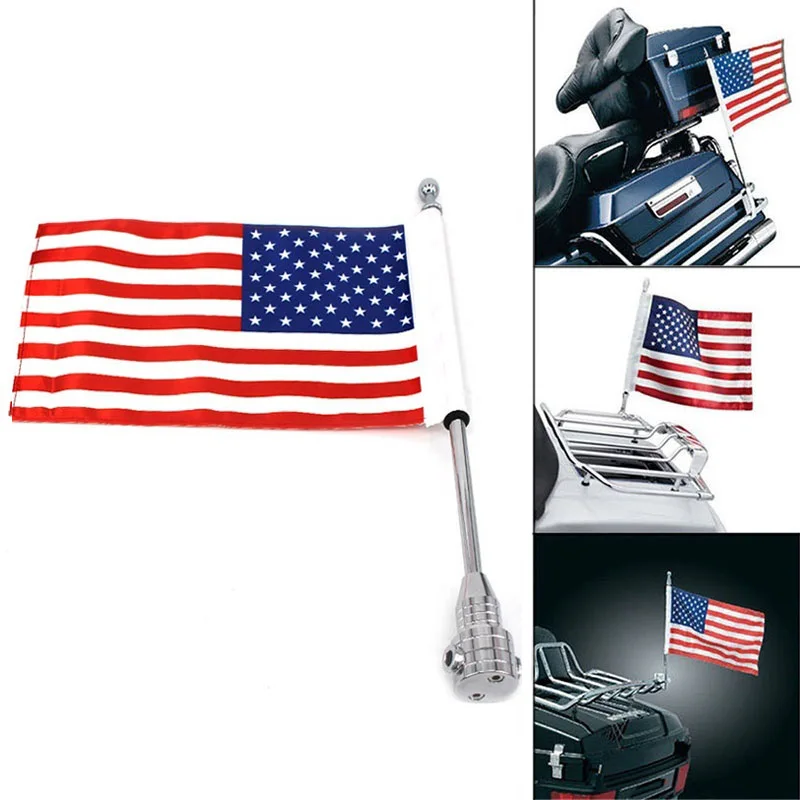 2019 Adjustable Cool Fashion Motorcycle Bike Car American USA Flag Decoration Bracket Flagpole Luggage Rack Mount Accessories
2019 Adjustable Cool Fashion Motorcycle Bike Car American USA Flag Decoration Bracket Flagpole Luggage Rack Mount Accessories