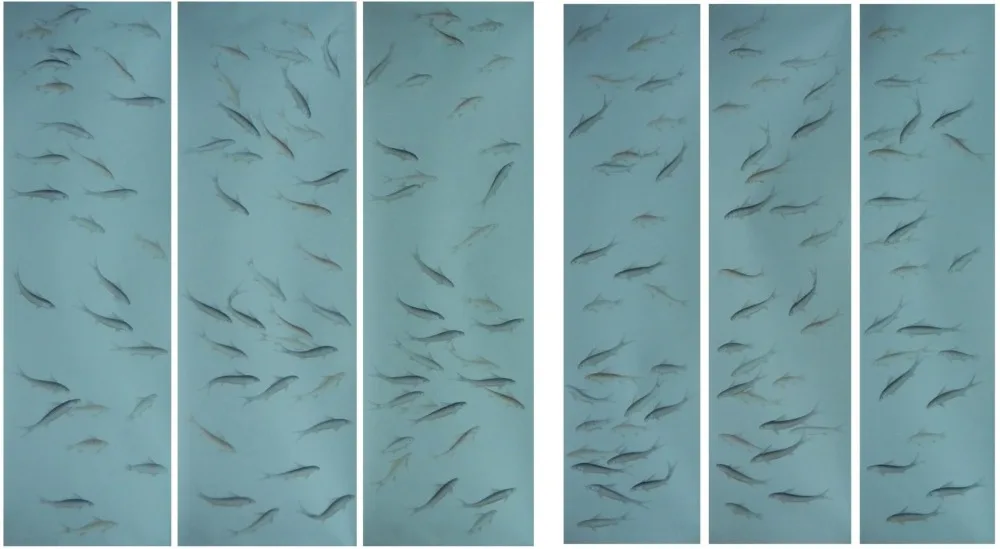Hot sales Classic style elegant Hand-painted silk wallpaper painting FISH fish wallcovering many arts and background optional
Hot sales Classic style elegant Hand-painted silk wallpaper painting FISH fish wallcovering many arts and background optional