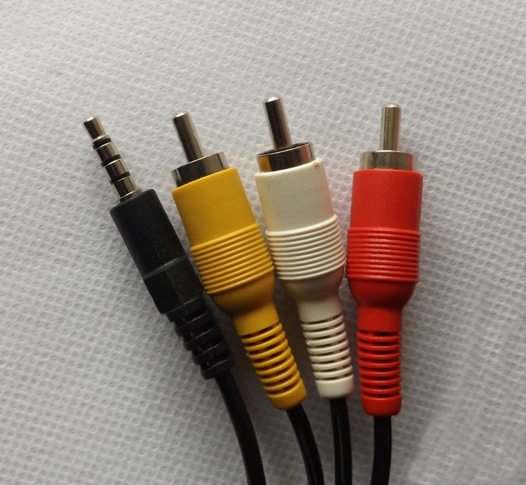 Аудио/видео AV 3 5 мм до RCA футов композитный кабель для видеокамер Canon | Электроника