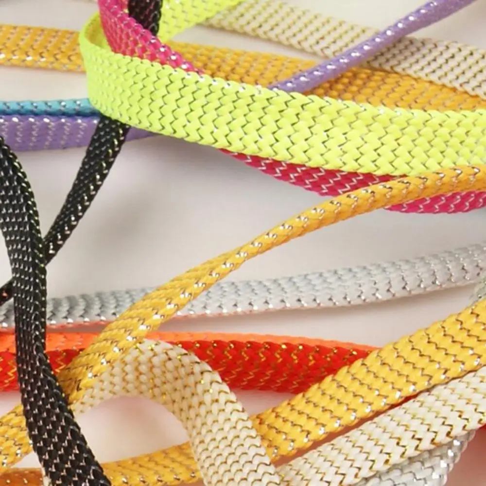 Шнурки спортивные плоские золотистые/серебристые 110 см 1 пара|Шнурки| |