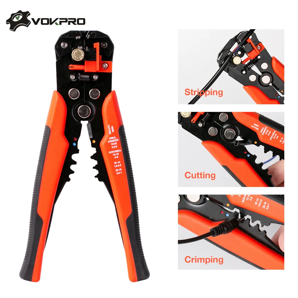 HS-D1 Crimper Cable Cutter Automatic Wire Stripper Multifunctional Stripping Tools Crimping Pliers Terminal 0.2-6.0mm2 tool
HS-D1 Crimper Cable Cutter Automatic Wire Stripper Multifunctional Stripping Tools Crimping Pliers Terminal 0.2-6.0mm2 tool