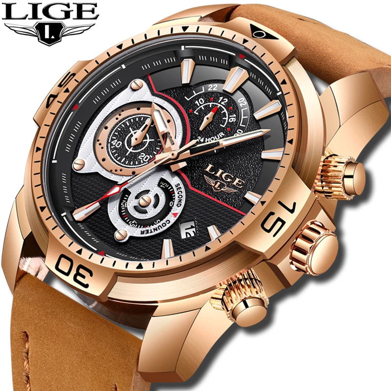 LIGE Mens Watches Top Brand Luxury Quartz Watch Men Military Waterproof Sport Watch Men Business Leather Watch Relogio Masculino
LIGE Mens Watches Top Brand Luxury Quartz Watch Men Military Waterproof Sport Watch Men Business Leather Watch Relogio Masculino