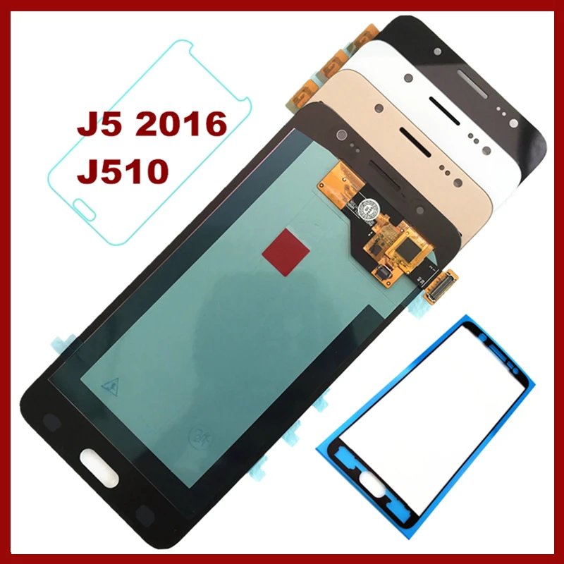 5.2" Super AMOLED LCD for SAMSUNG Galaxy J5 2016 Display J510 J510F J510FN J510M LCD Touch Screen Digitizer Assembly Replacement
5.2" Super AMOLED LCD for SAMSUNG Galaxy J5 2016 Display J510 J510F J510FN J510M LCD Touch Screen Digitizer Assembly Replacement