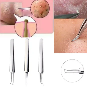 Anti Acid Stainless Steel Tweezers Removal Acne Blackhead Tweezers Eyelash Extension Nipper Curved Head Straight Clip Face Tool
Anti Acid Stainless Steel Tweezers Removal Acne Blackhead Tweezers Eyelash Extension Nipper Curved Head Straight Clip Face Tool