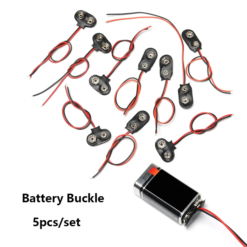 5pcs 9V T&I Type Battery Snap Connector Clip Lead Wires Holder Wire Length 15CM DIY Tool Parts Cable Connectors
5pcs 9V T&I Type Battery Snap Connector Clip Lead Wires Holder Wire Length 15CM DIY Tool Parts Cable Connectors