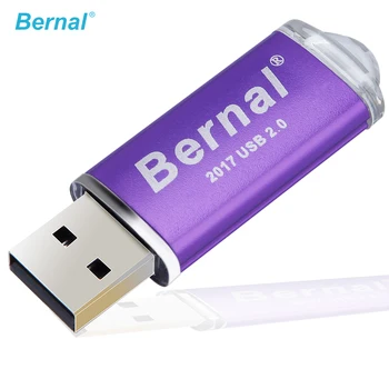 Bernal USB Flash Drive 256GB 16gb 32gb 64gb memory Metal Pendrive High Speed USB 2.0