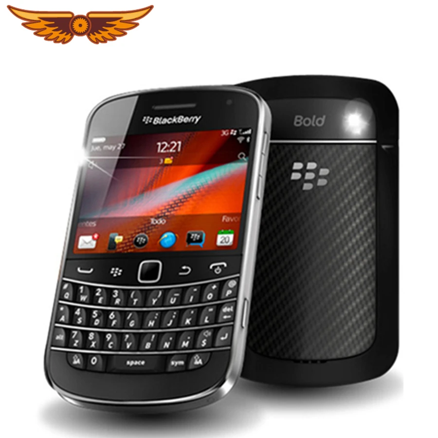 

Original Unlocked Blackberry 9900 WCDMA 3G QWERTY Keyboard 8GB ROM 5MP Bluetooth WIFI Refurbished Smartphone Free Shipping