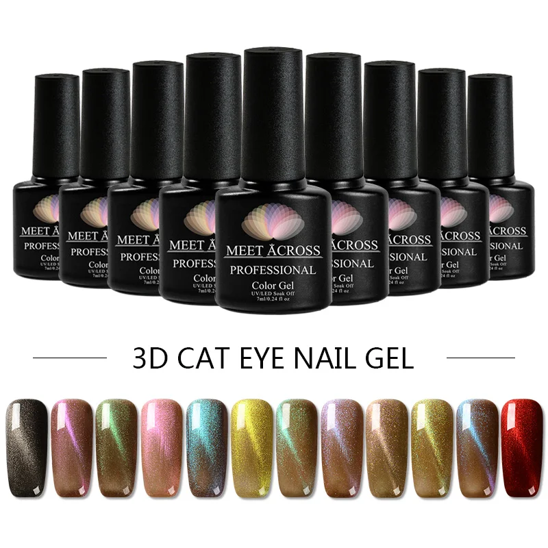 MEET ACROSS 7ml 3D Cat Eye Nail Gel Starry Sky Jade Effect Varnish LED Lamp Magnetic Soak Off UV Gel Lacquer Black Base Needed
MEET ACROSS 7ml 3D Cat Eye Nail Gel Starry Sky Jade Effect Varnish LED Lamp Magnetic Soak Off UV Gel Lacquer Black Base Needed