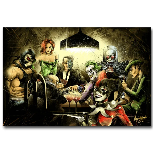 Joker Harley Quinn Playing Poker Batman Arkham SILK POSTER Decorative painting 24x36inch
Joker Harley Quinn Playing Poker Batman Arkham SILK POSTER Decorative painting 24x36inch