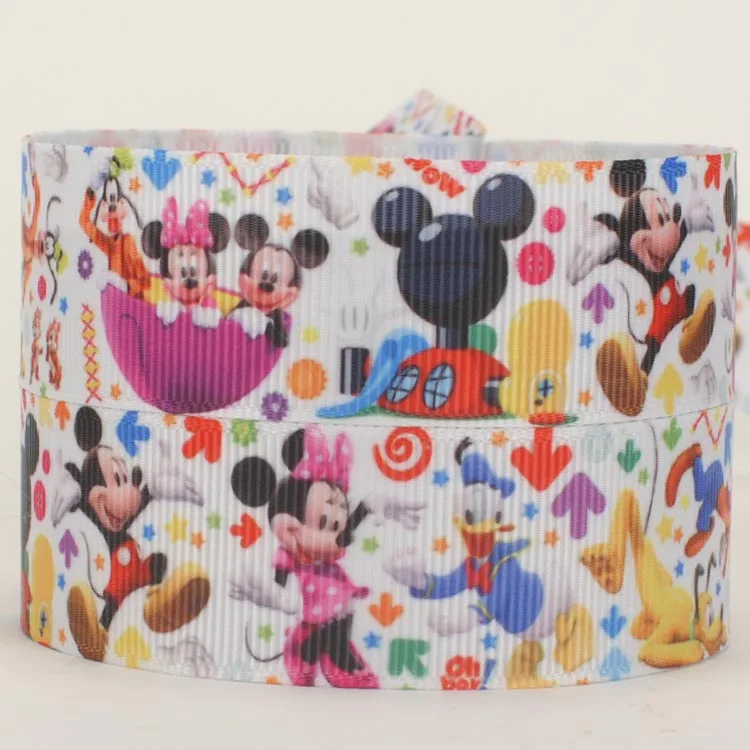 1"25mm New cartoon Fashion Mickey minnie cartoon ribbon grosgrain ribbon Free shipping
1"25mm New cartoon Fashion Mickey minnie cartoon ribbon grosgrain ribbon Free shipping