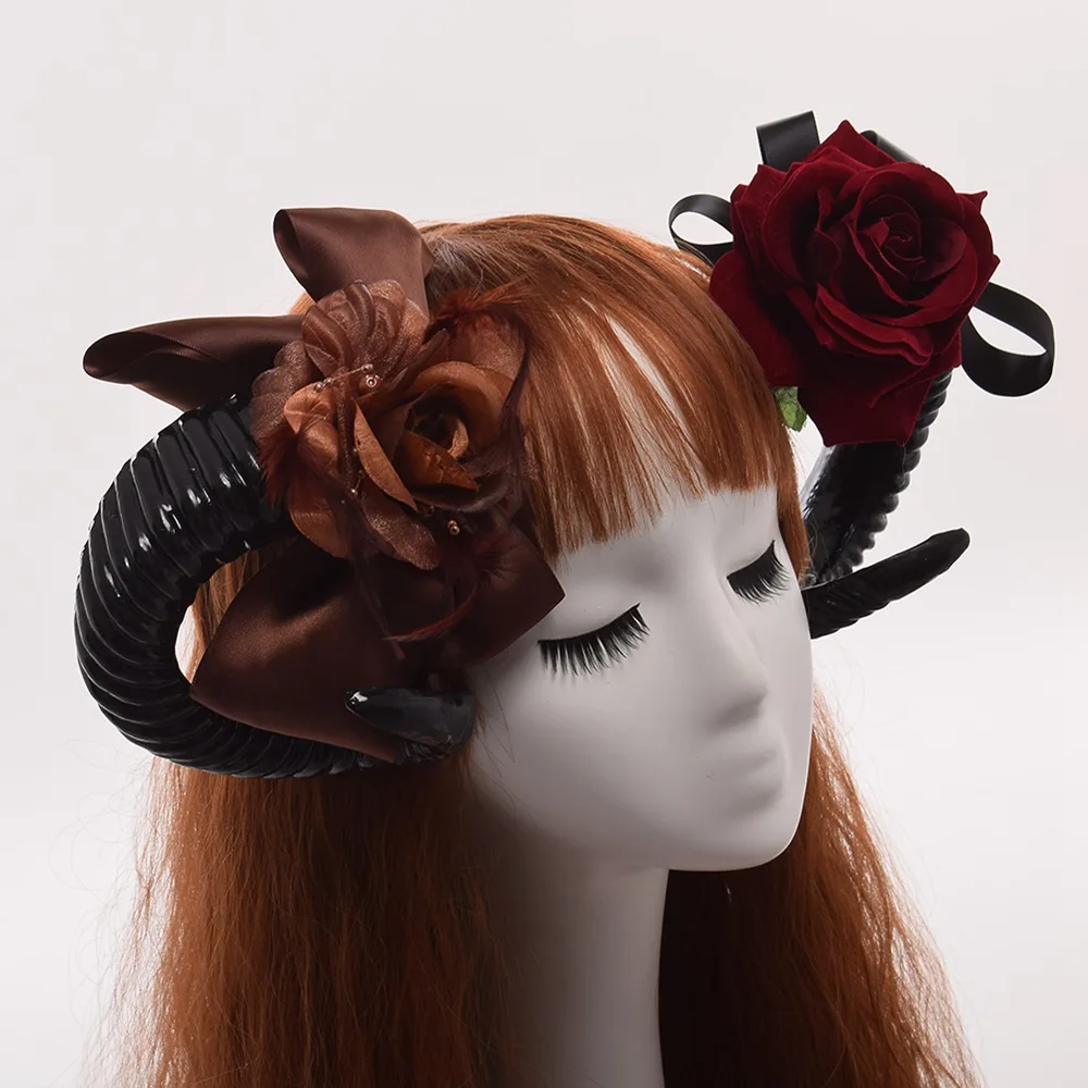 1pair Halloween Sheep Horns Headband Steampunk Marron Cornes Cheveux Cosplay Costume Accessoires Headwear
1pair Halloween Sheep Horns Headband Steampunk Marron Cornes Cheveux Cosplay Costume Accessoires Headwear