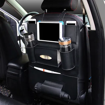Black Leather Car Seat Back Bag Organizer Storage iPad Phone Holder Multi-Pocket
Black Leather Car Seat Back Bag Organizer Storage iPad Phone Holder Multi-Pocket