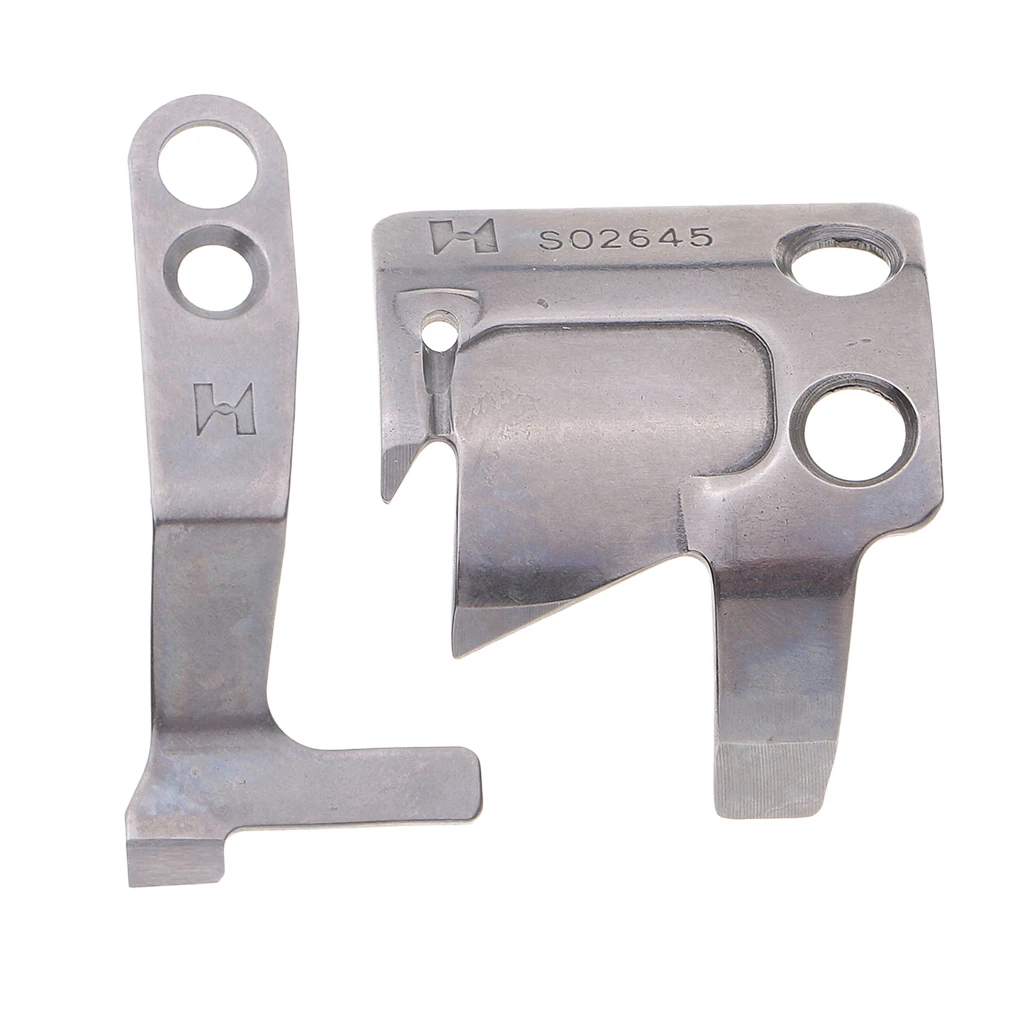 2 Pieces Fixed & Movable Knife S02637-001 S02645-001 for Industrial Sewing Machines 2 Pieces Fixed & Movable Knife S02637-001 S02645-001 for Industrial Sewing Machines