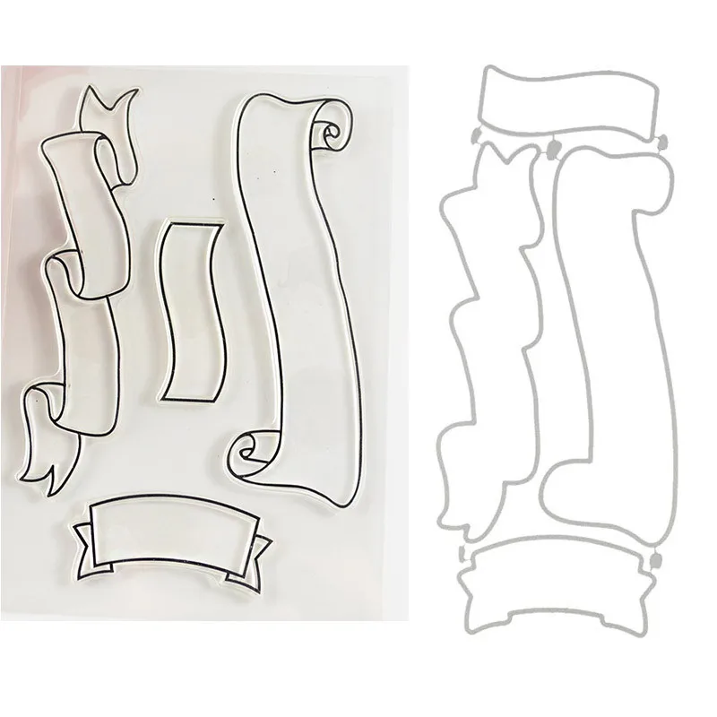 Silk ribbon Transparent Clear stamp and cutting dies DIY Silicone Seals Scrapbooking / Card Making/Photo Album Decoration
Silk ribbon Transparent Clear stamp and cutting dies DIY Silicone Seals Scrapbooking / Card Making/Photo Album Decoration