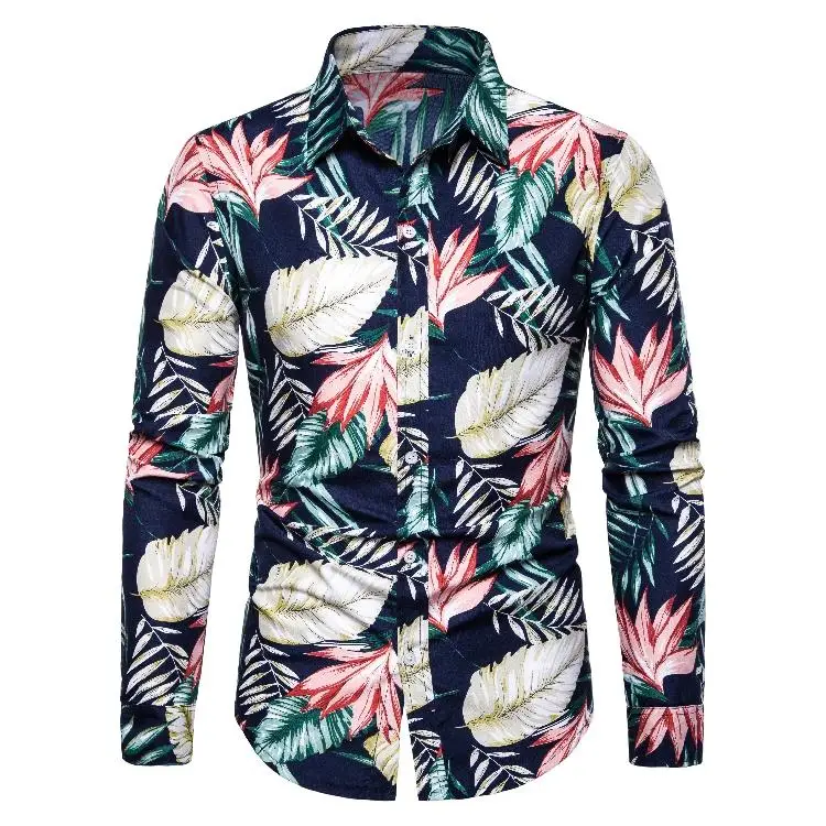 Hawaiian Shirt for Men Long sleeve Casual Blouse Men Slim fit Floral Social Men's Shirts Summer hip hop New
Hawaiian Shirt for Men Long sleeve Casual Blouse Men Slim fit Floral Social Men's Shirts Summer hip hop New