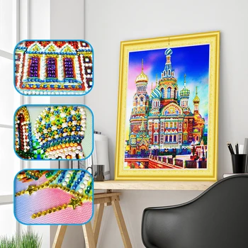 5D DIY Special Shaped Diamond Painting Cross stitch Diamond Embroidery Landscape Moscow Castle Rhinestones Home Decor
5D DIY Special Shaped Diamond Painting Cross stitch Diamond Embroidery Landscape Moscow Castle Rhinestones Home Decor