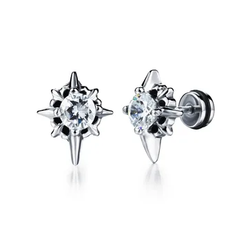 FATE LOVE Earing for Men Punk Silver Stainless Steel Boy Male cubic zirconia Stud Earrings Charms Fashion Jewelry GE318
FATE LOVE Earing for Men Punk Silver Stainless Steel Boy Male cubic zirconia Stud Earrings Charms Fashion Jewelry GE318