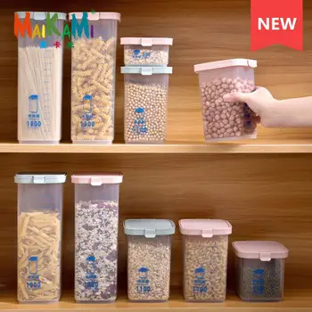 MAIKAMI Food Grade Plastic Transparent Sealed Jars Cans Melon Seed Nuts Grain Bowls Candy Snack Dry Fruit Storage Boxes Containe
MAIKAMI Food Grade Plastic Transparent Sealed Jars Cans Melon Seed Nuts Grain Bowls Candy Snack Dry Fruit Storage Boxes Containe