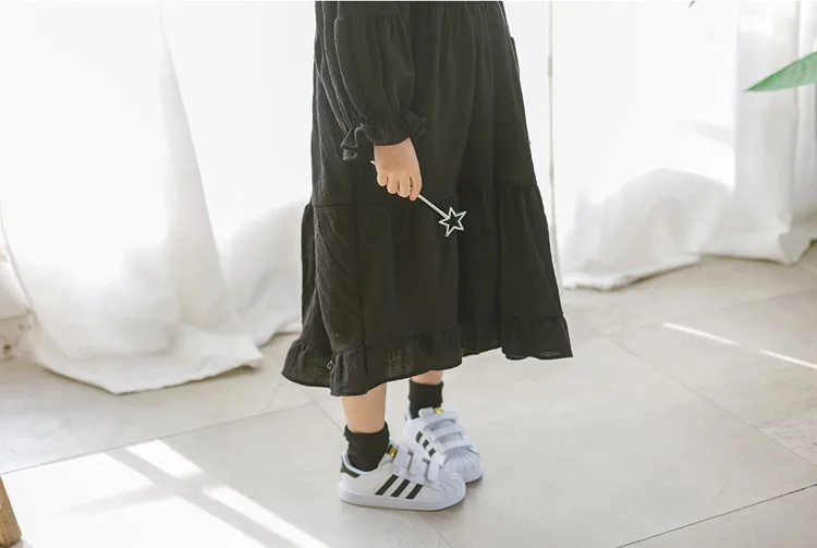 Cute Korean Girl Dress Spring Casual Fashion Teen Children Clothing 2019 New Long Sleeve Kids Clothes For Girls Dresses 14 Years (9)