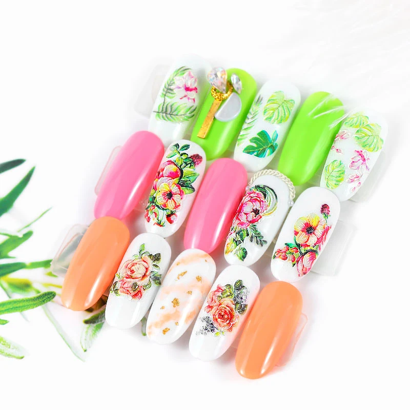 Hot Sale 5D Embossed Watermark Nail Sticker Flower Decals Manicure Decoration Nail Decal Sticker
Hot Sale 5D Embossed Watermark Nail Sticker Flower Decals Manicure Decoration Nail Decal Sticker