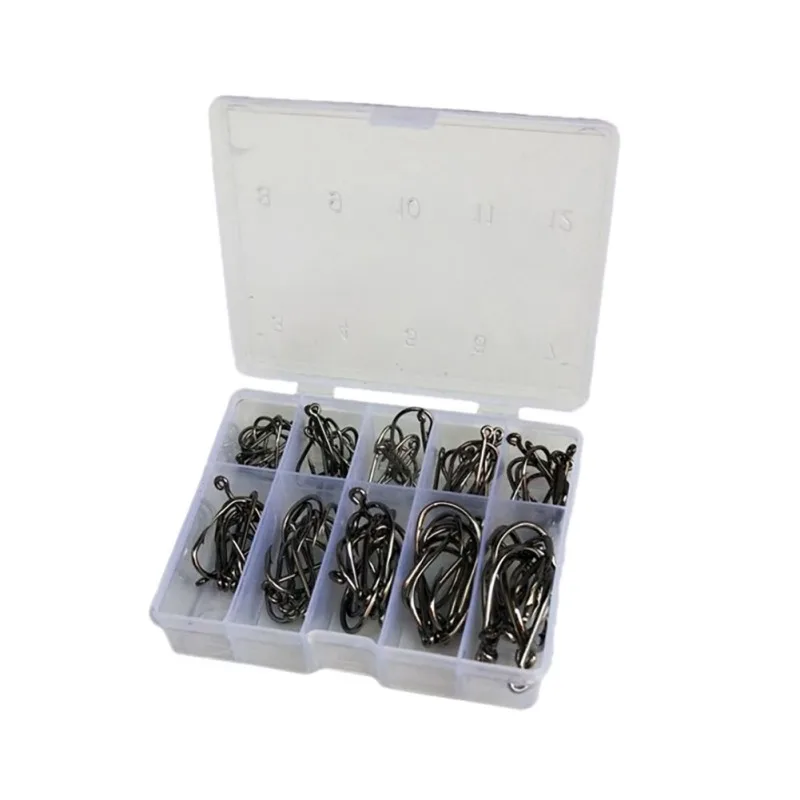 100 Pcs Fishhooks # 3 To #10 Fishing Bait Carp Sharpening Hooks Durable High Carbon Steel High Quality Hooks
100 Pcs Fishhooks # 3 To #10 Fishing Bait Carp Sharpening Hooks Durable High Carbon Steel High Quality Hooks